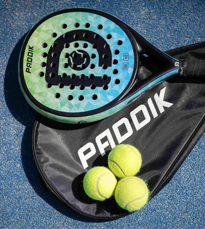P10 Green Padel Racket (2026) by PADDlK with carbon surface design